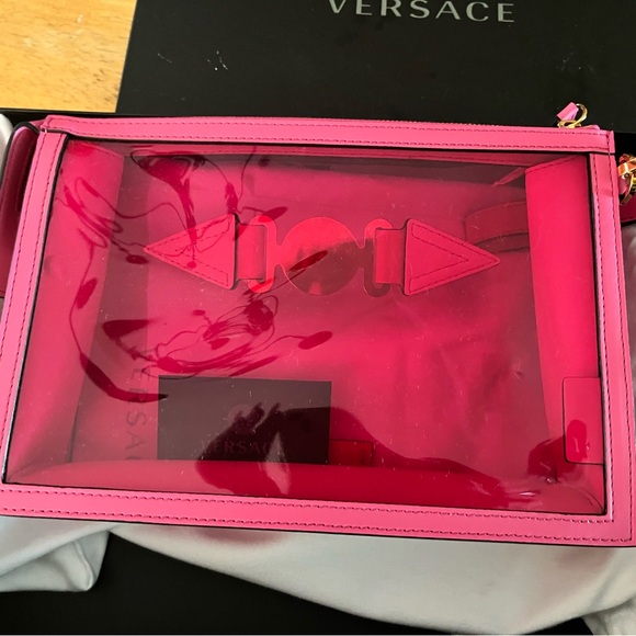 OPEN TO OFFERS!! VERSACE TRANSPARENT CLUTCH!!! - Picture 3 of 5